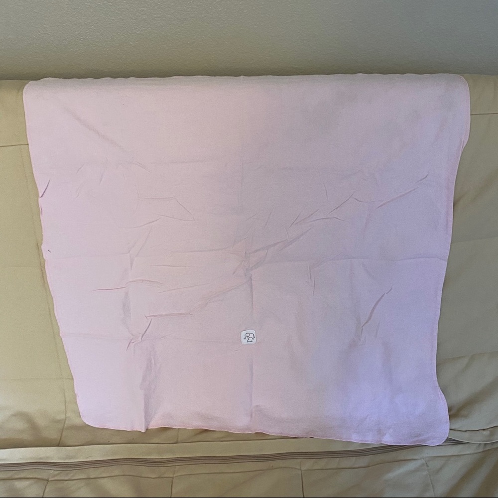 Baby Pink Elephant Loved Swaddle Blanket